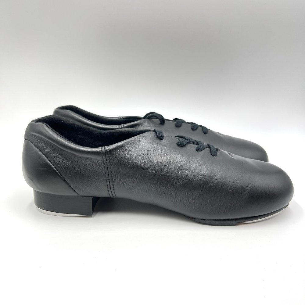 11.5W 11.5 WIDE Capezio Flex Master Mastr CG16‎ Black Leather Tap Dance Shoes